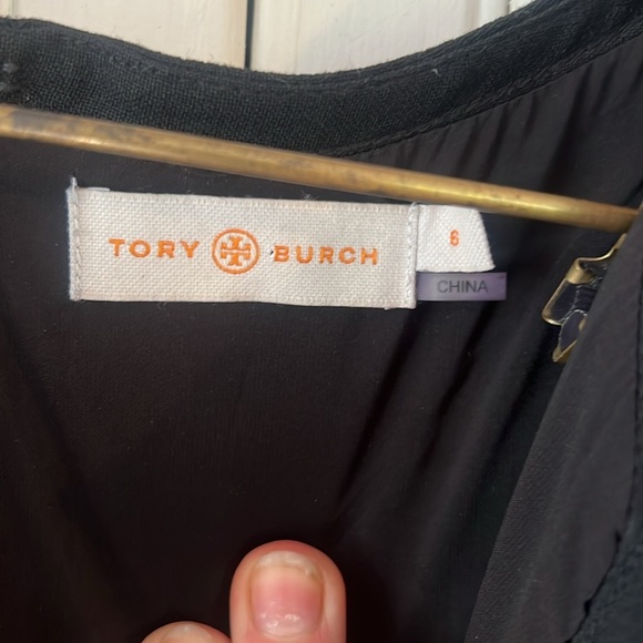 Tory Burch Lydia Sheath Dress Black size 6 - Picture 3 of 7